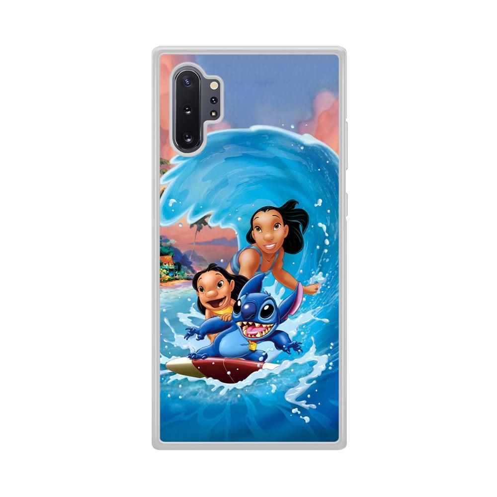 Stitch Great Wave from The Sea Samsung Galaxy Note 10 Plus Case-Oxvistore