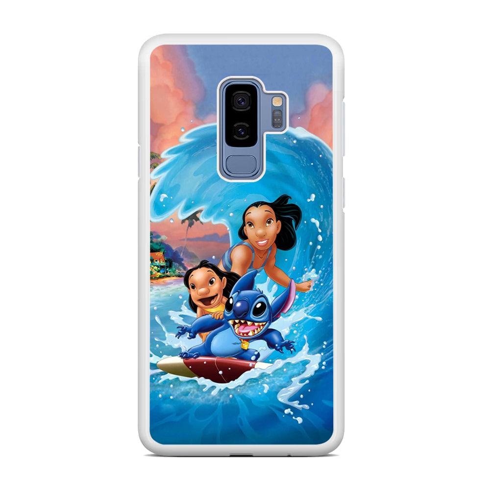 Stitch Great Wave from The Sea Samsung Galaxy S9 Plus Case-Oxvistore