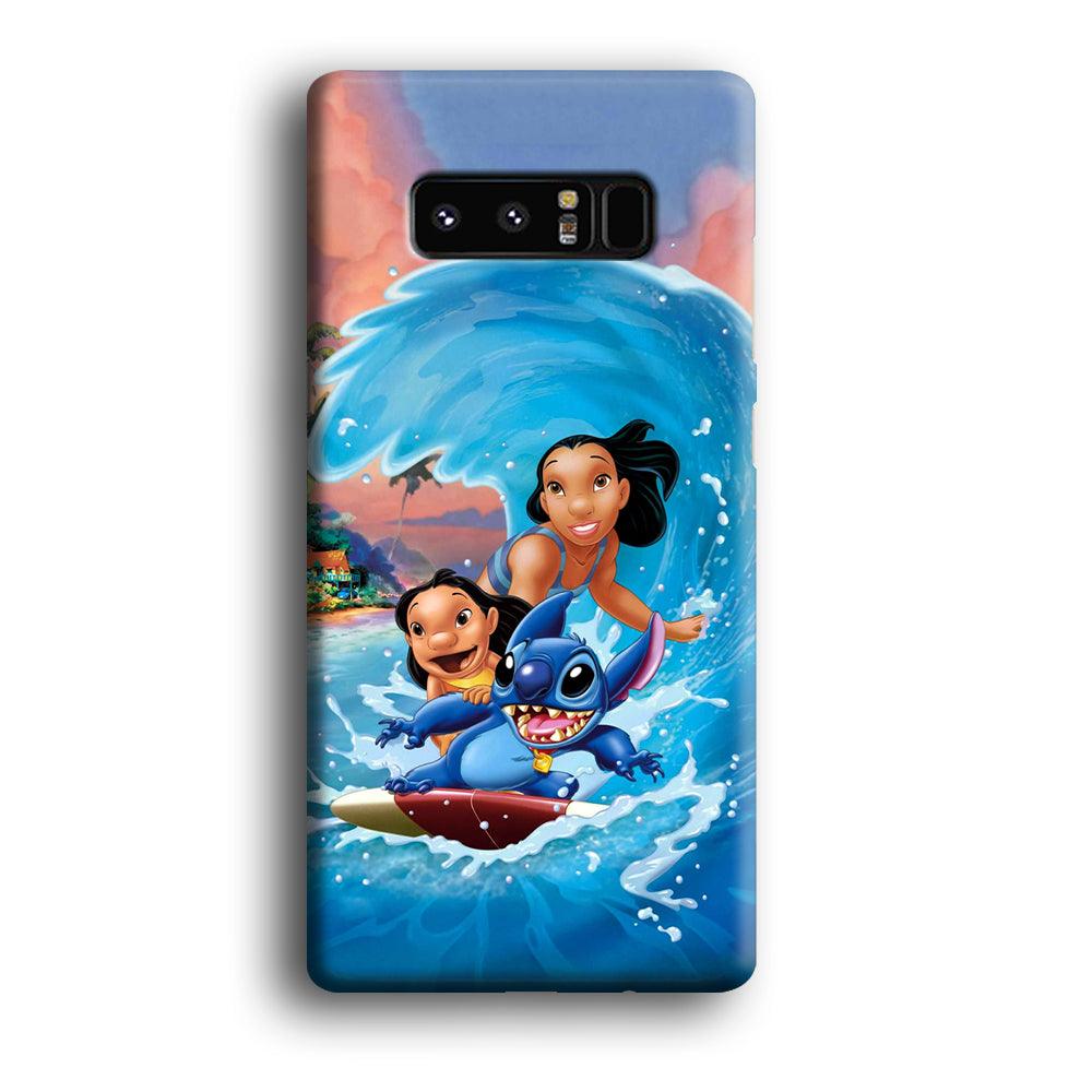 Stitch Great Wave from The Sea Samsung Galaxy Note 8 Case-Oxvistore