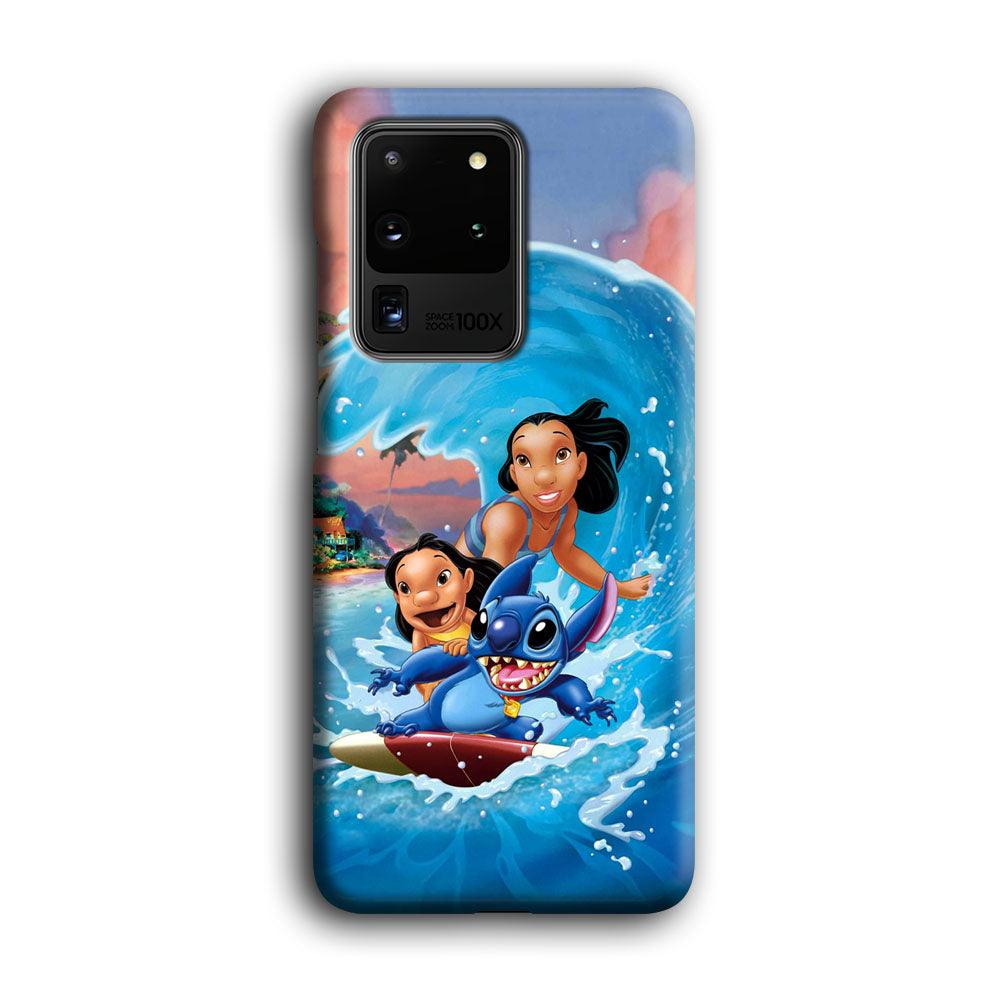 Stitch Great Wave from The Sea Samsung Galaxy S20 Ultra Case-Oxvistore