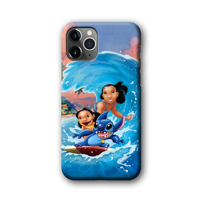 Stitch Great Wave from The Sea iPhone 11 Pro Max Case-Oxvistore