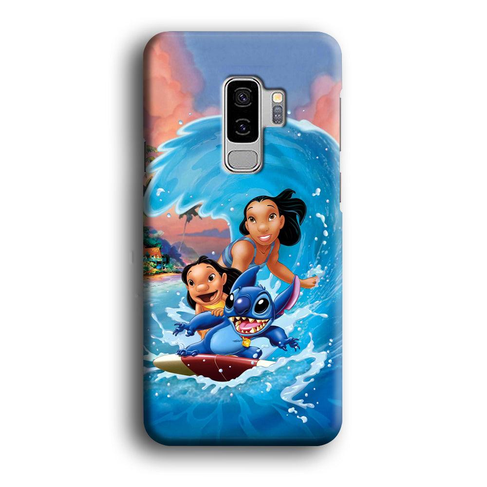 Stitch Great Wave from The Sea Samsung Galaxy S9 Plus Case-Oxvistore