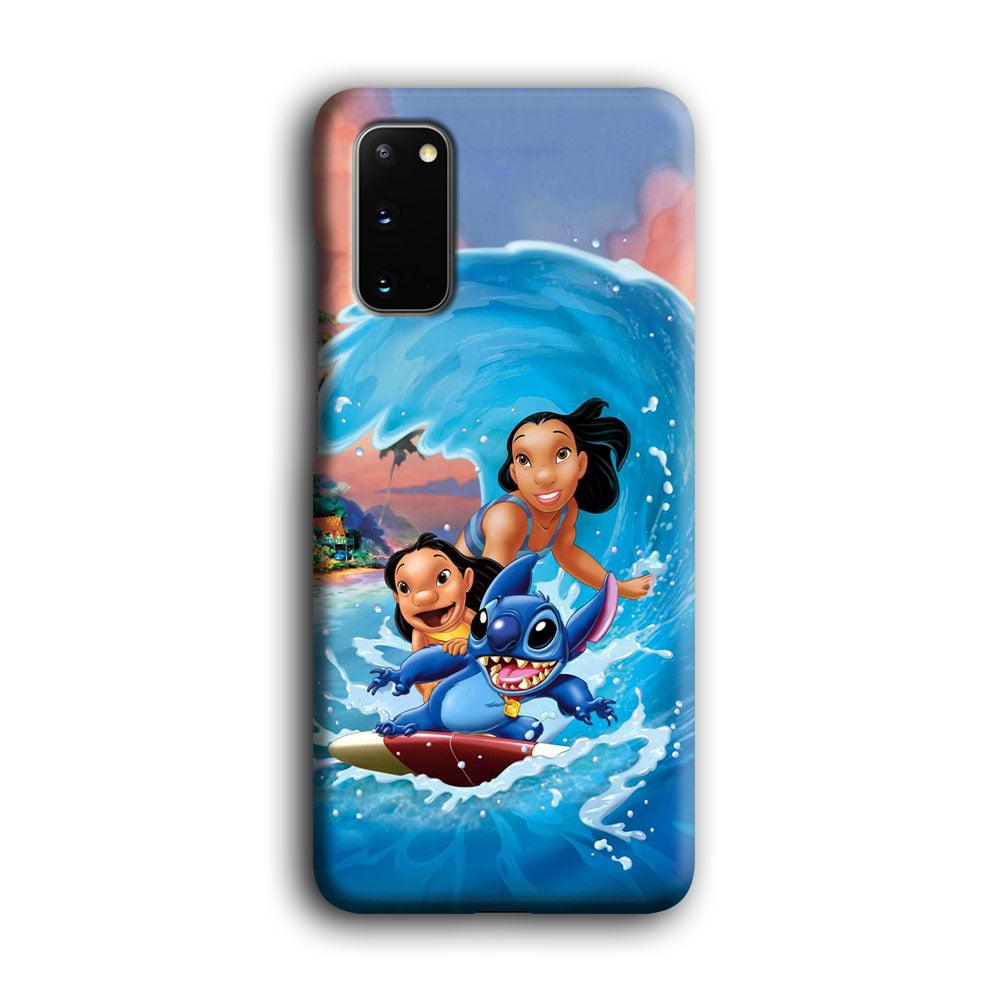 Stitch Great Wave from The Sea Samsung Galaxy S20 Case-Oxvistore