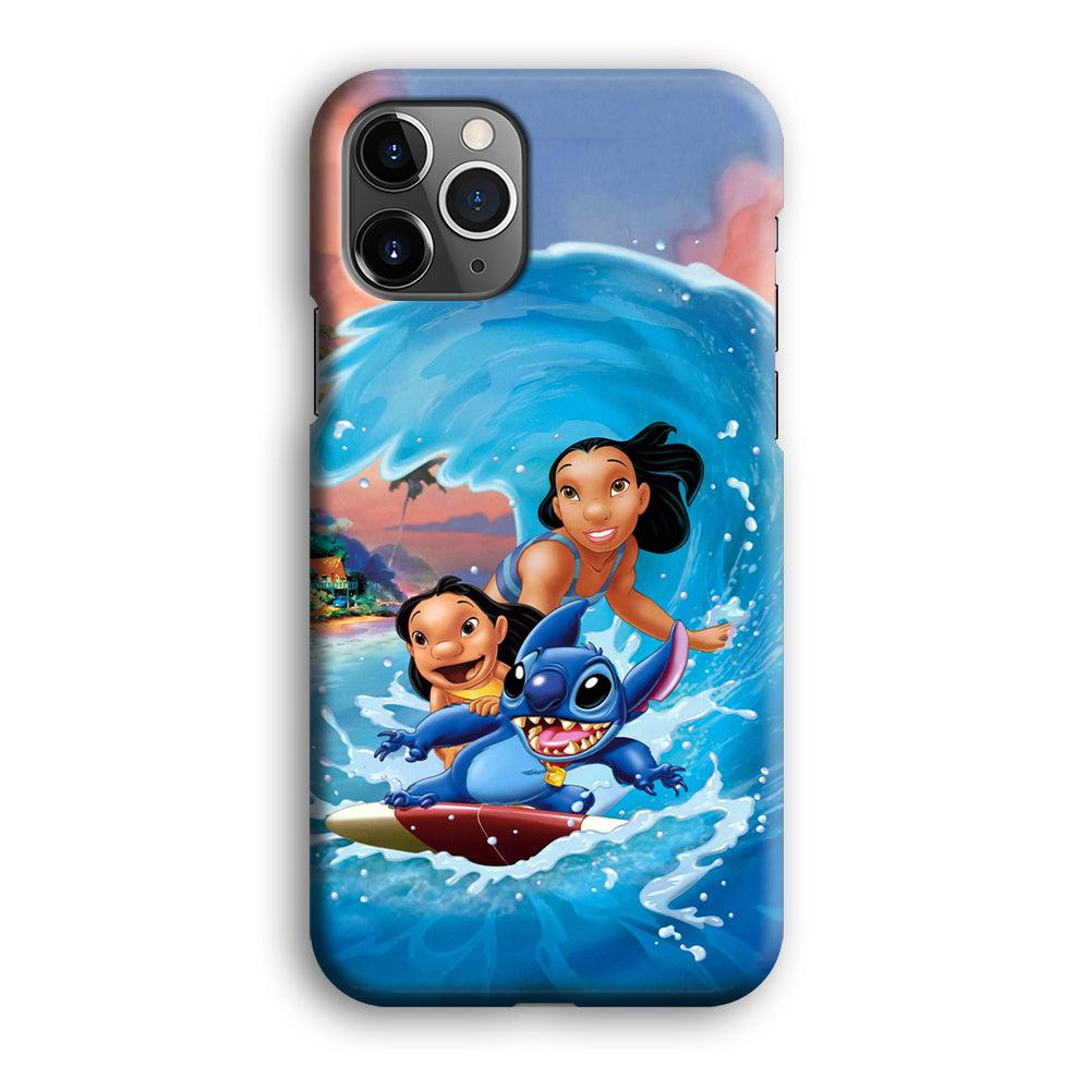 Stitch Great Wave from The Sea iPhone 12 Pro Max Case-Oxvistore