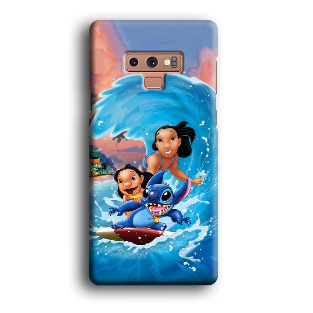 Stitch Great Wave from The Sea Samsung Galaxy Note 9 Case-Oxvistore