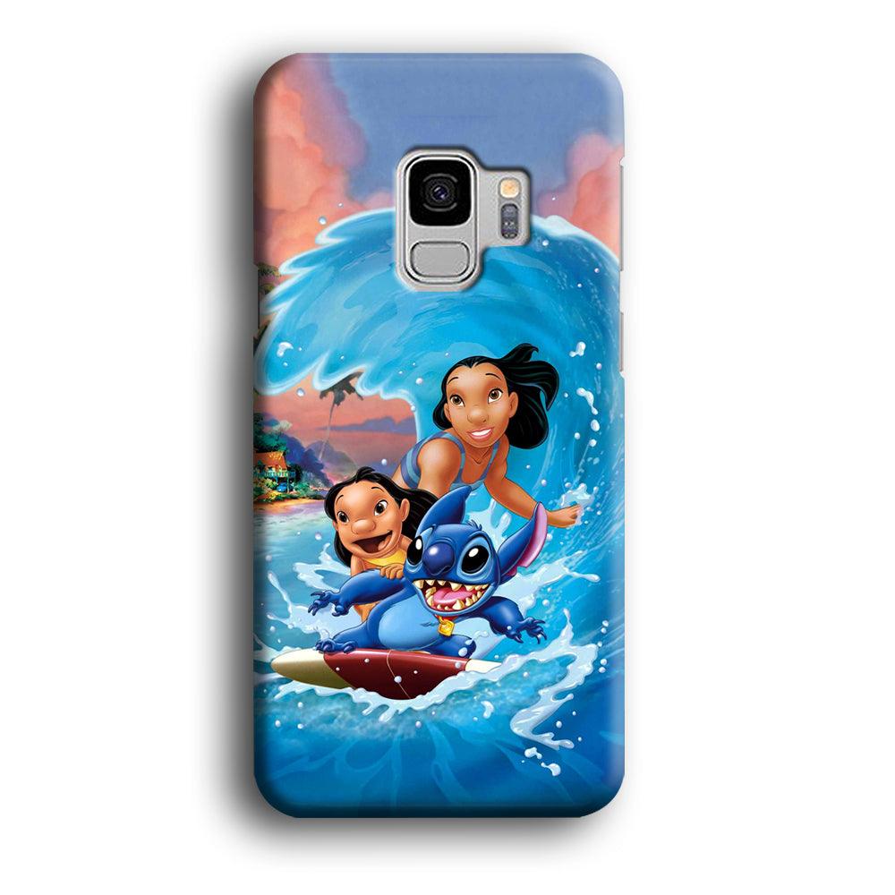 Stitch Great Wave from The Sea Samsung Galaxy S9 Case-Oxvistore