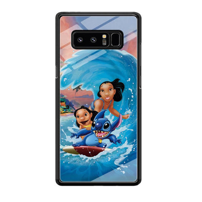 Stitch Great Wave from The Sea Samsung Galaxy Note 8 Case-Oxvistore