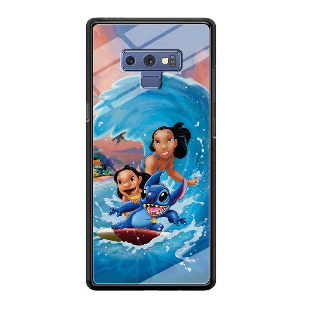 Stitch Great Wave from The Sea Samsung Galaxy Note 9 Case-Oxvistore