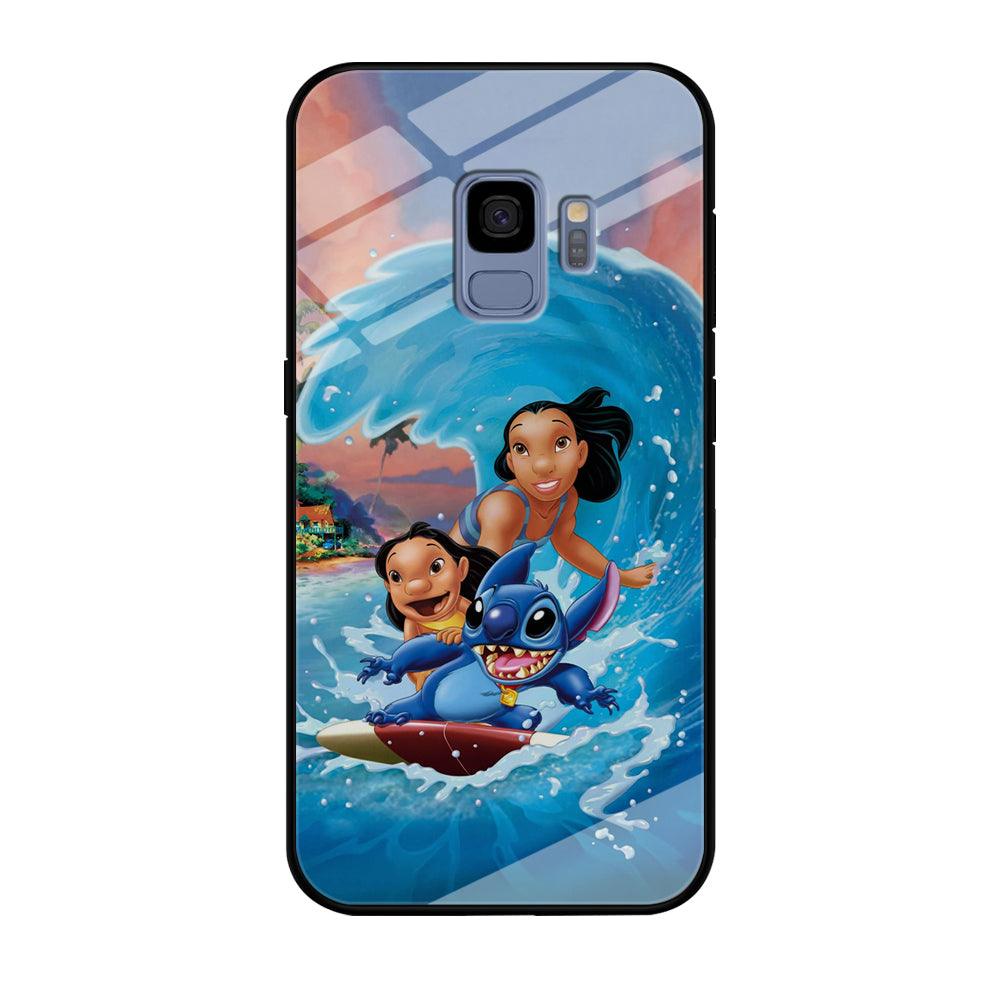 Stitch Great Wave from The Sea Samsung Galaxy S9 Case-Oxvistore