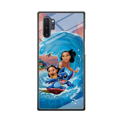 Stitch Great Wave from The Sea Samsung Galaxy Note 10 Plus Case-Oxvistore