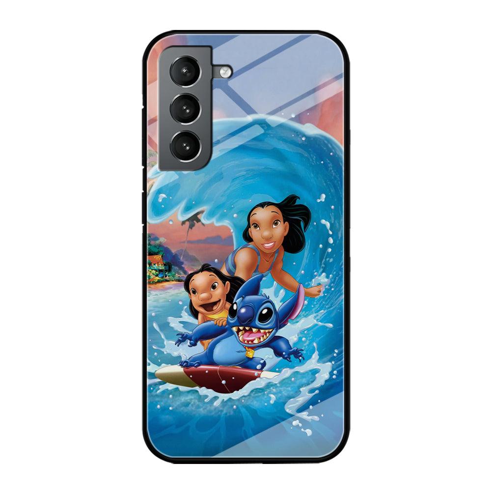 Stitch Great Wave from The Sea Samsung Galaxy S21 Plus Case-Oxvistore