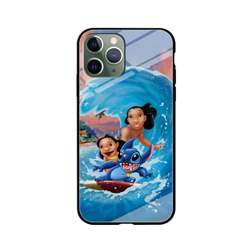 Stitch Great Wave from The Sea iPhone 11 Pro Max Case-Oxvistore