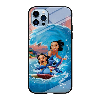 Stitch Great Wave from The Sea iPhone 12 Pro Max Case-Oxvistore