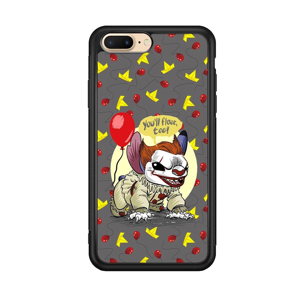 Stitch Pennywise Form Cover iPhone 7 Plus Case-Rubber Black (2D Case)-Oxvistore