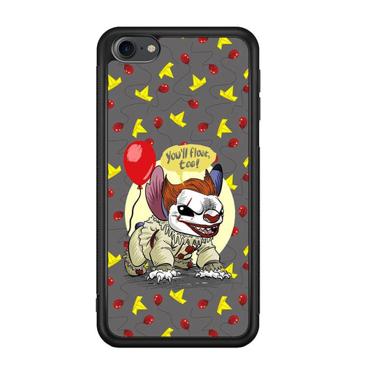 Stitch Pennywise Form Cover iPod Touch 6 Case-Rubber Black (2D Case)-Oxvistore