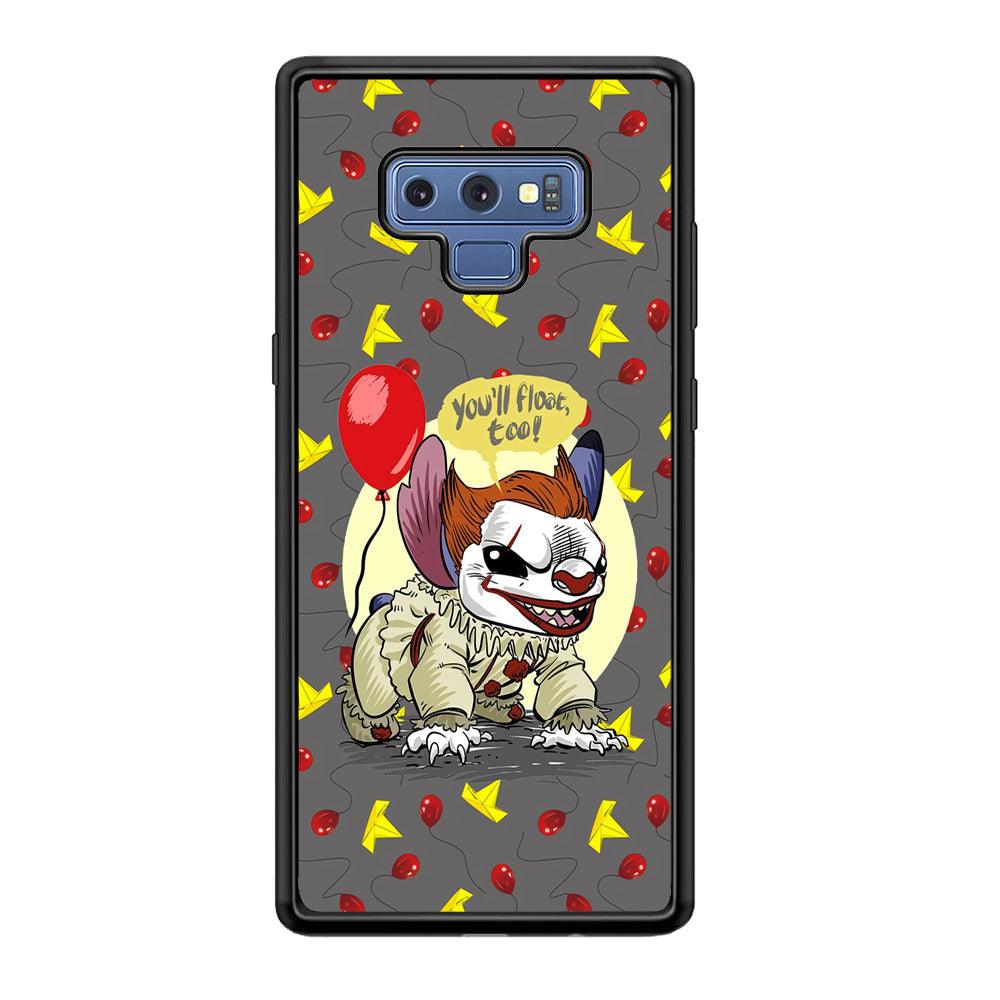Stitch Pennywise Form Cover Samsung Galaxy Note 9 Case-Rubber Black (2D Case)-Oxvistore