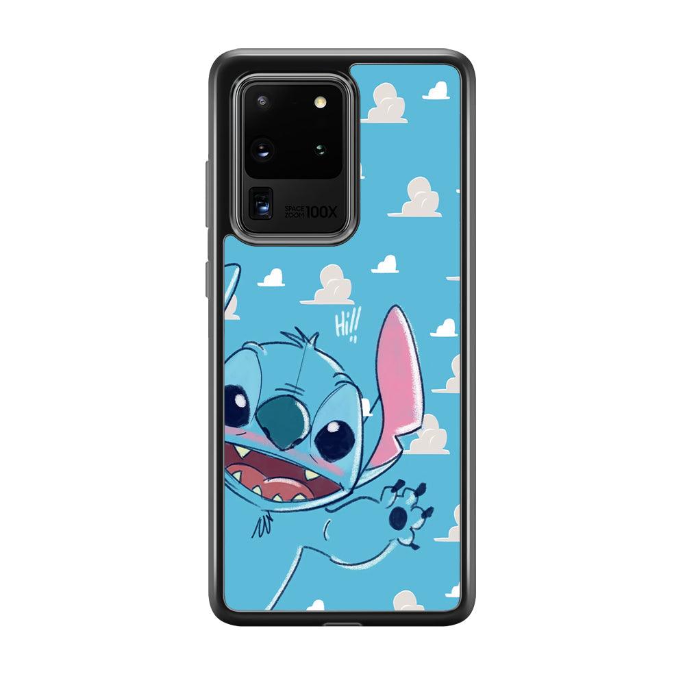 Stitch Say Hii on Me Samsung Galaxy S20 Ultra Case-Oxvistore