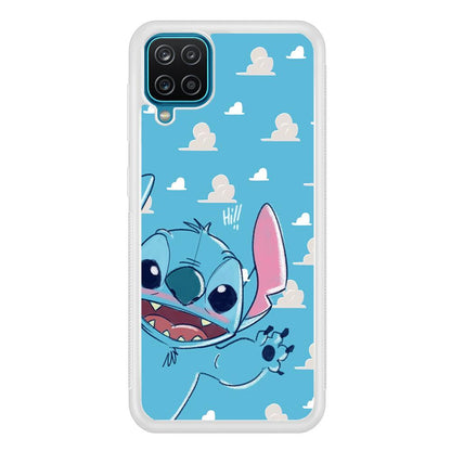 Stitch Say Hii on Me Samsung Galaxy A12 Case-Oxvistore