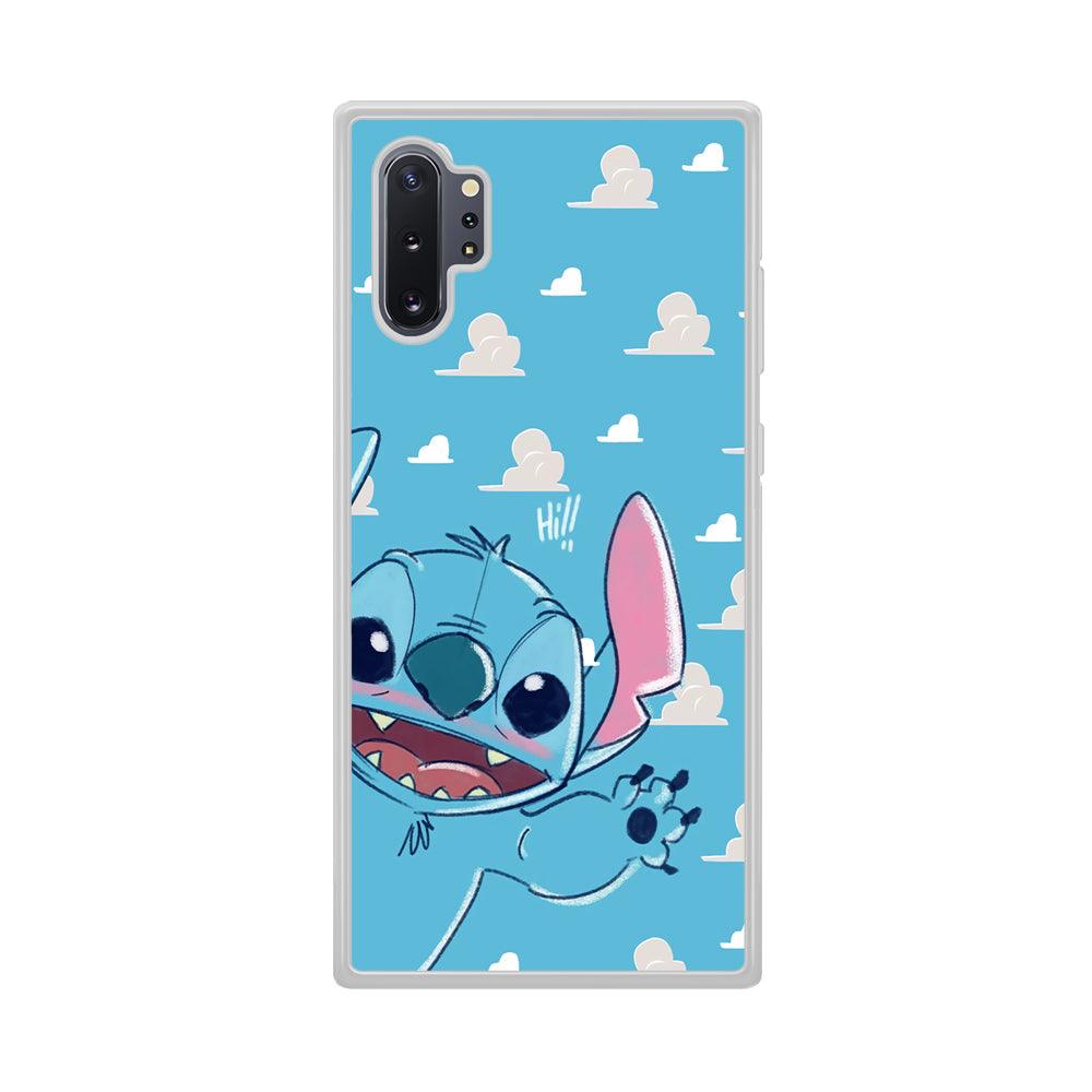 Stitch Say Hii on Me Samsung Galaxy Note 10 Plus Case-Oxvistore