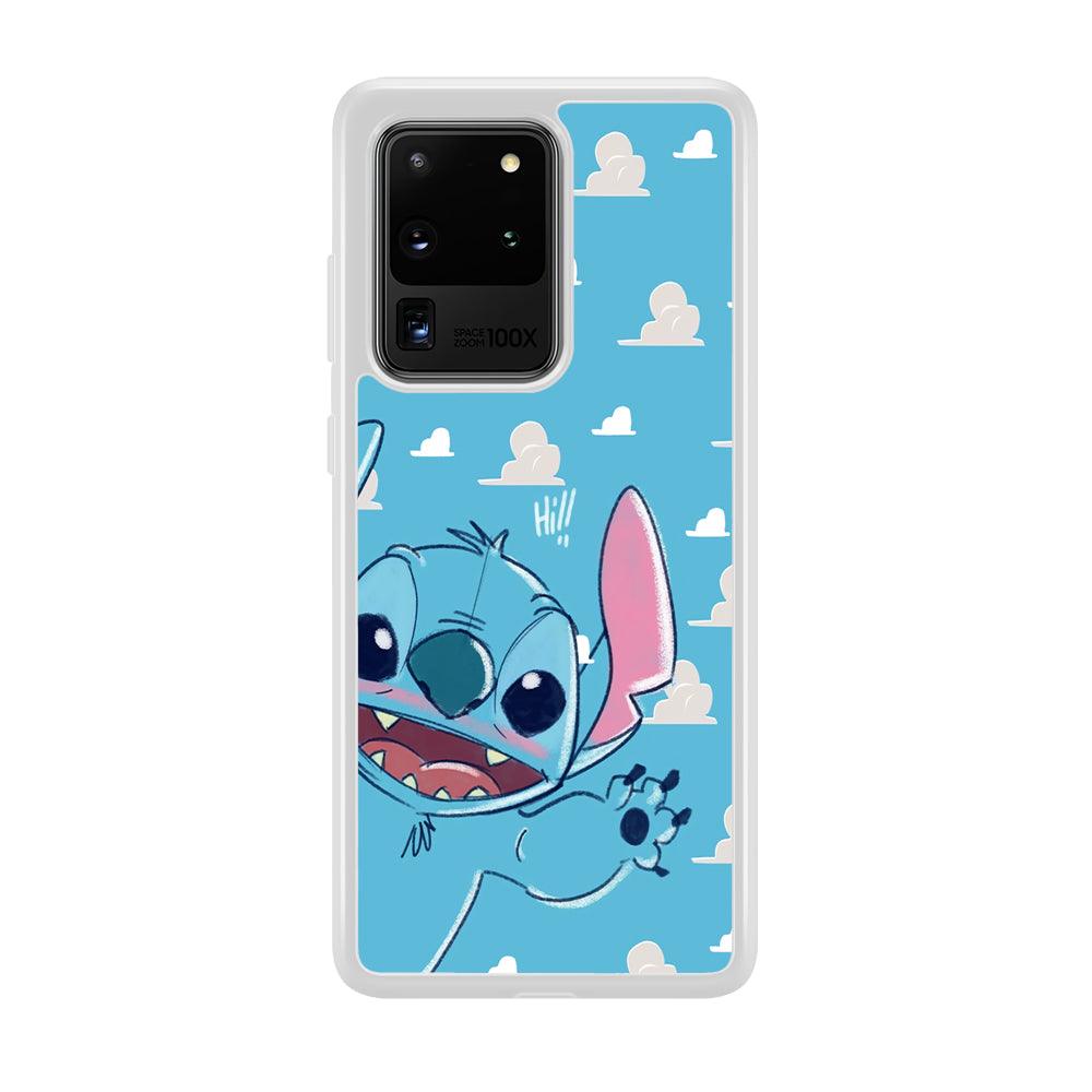 Stitch Say Hii on Me Samsung Galaxy S20 Ultra Case-Oxvistore