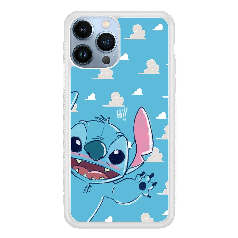 Stitch Say Hii on Me iPhone 15 Pro Max Case-Oxvistore