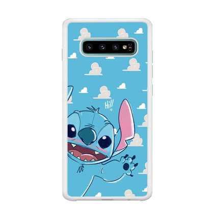 Stitch Say Hii on Me Samsung Galaxy S10 Case-Oxvistore