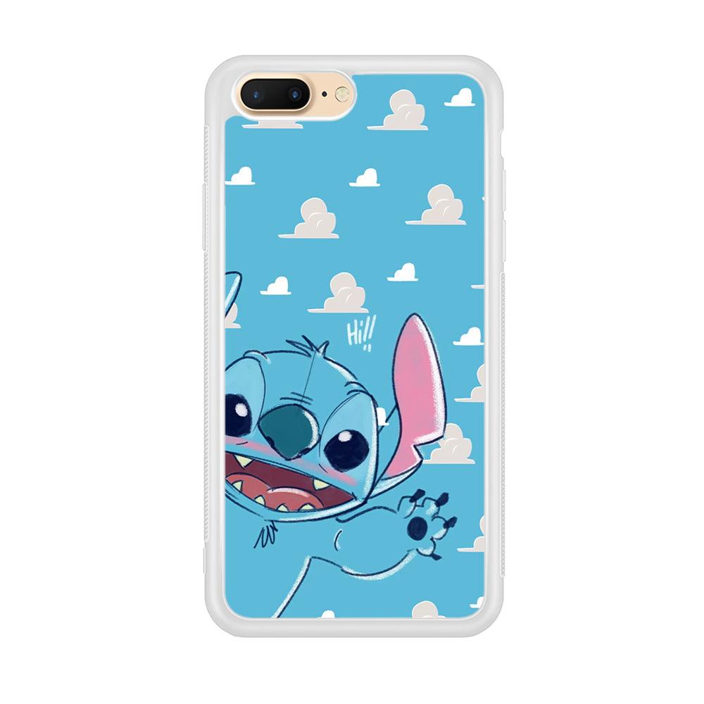 Stitch Say Hii on Me iPhone 8 Plus Case-Oxvistore