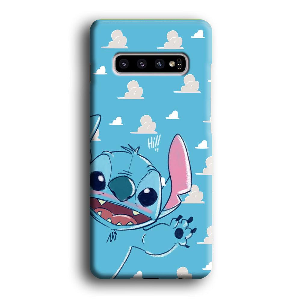 Stitch Say Hii on Me Samsung Galaxy S10 Plus Case-Oxvistore