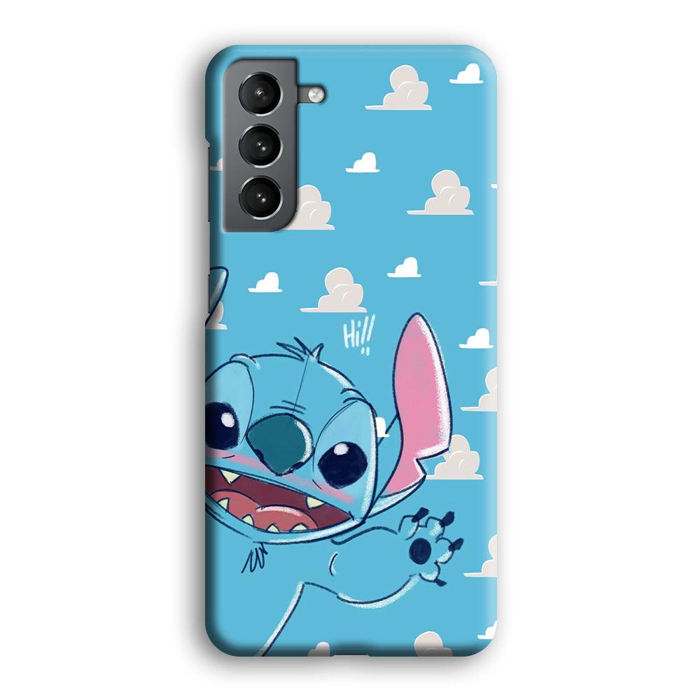 Stitch Say Hii on Me Samsung Galaxy S21 Case-Oxvistore