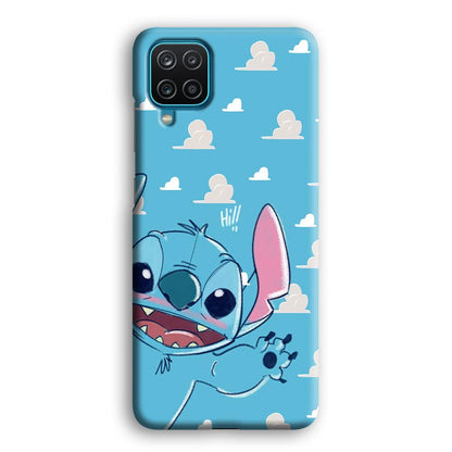 Stitch Say Hii on Me Samsung Galaxy A12 Case-Oxvistore