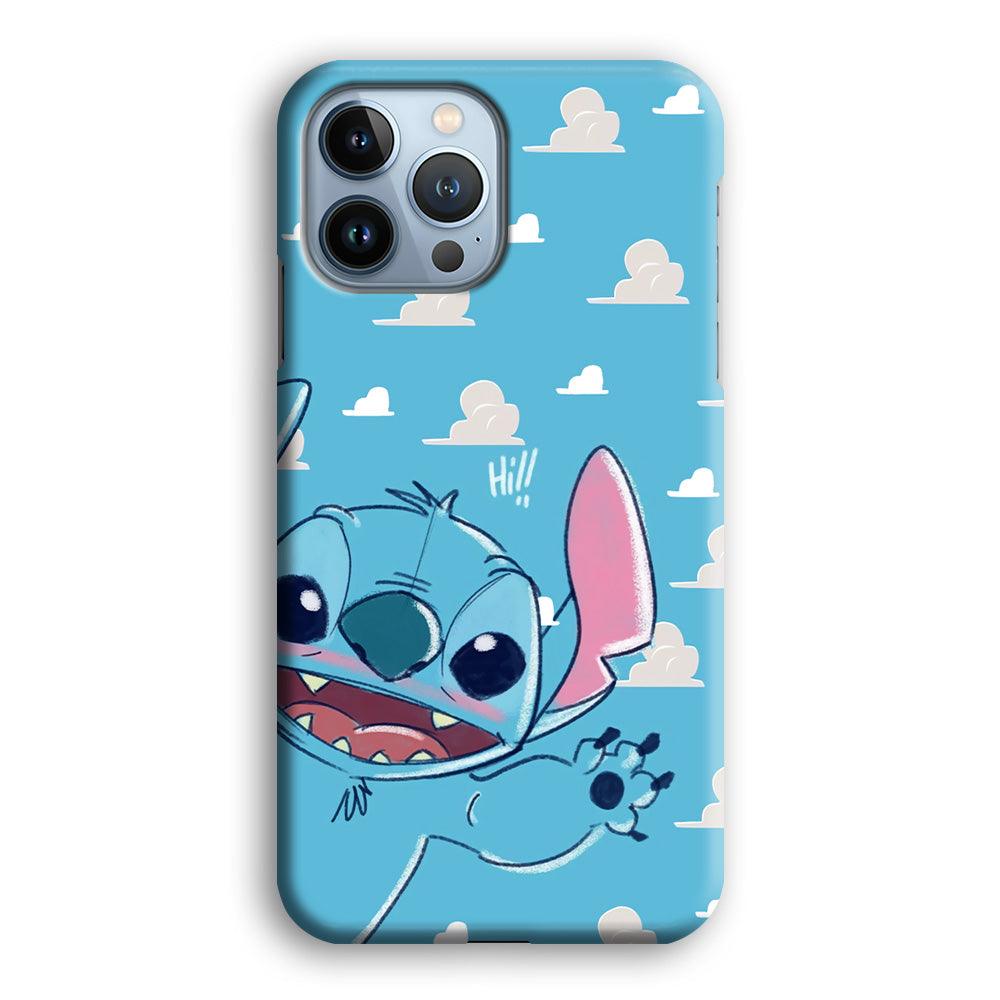 Stitch Say Hii on Me iPhone 14 Pro Max Case-Oxvistore