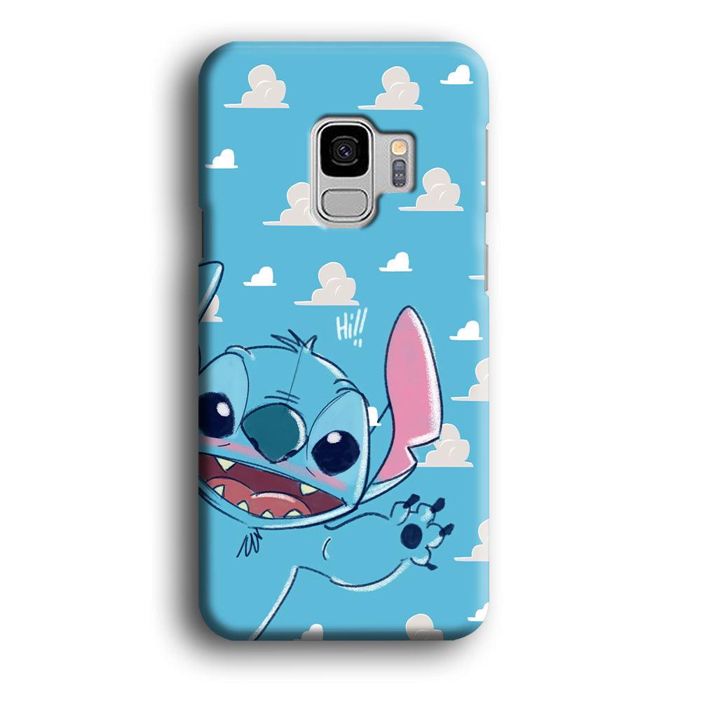 Stitch Say Hii on Me Samsung Galaxy S9 Case-Oxvistore