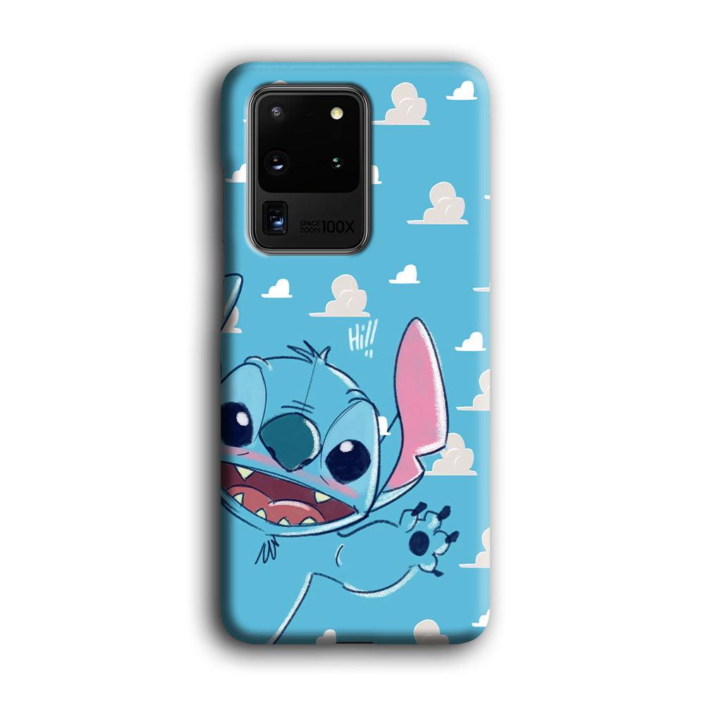 Stitch Say Hii on Me Samsung Galaxy S20 Ultra Case-Oxvistore