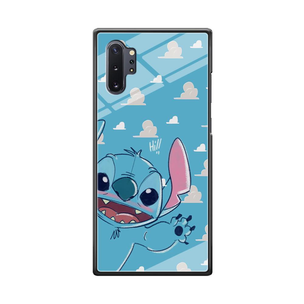 Stitch Say Hii on Me Samsung Galaxy Note 10 Plus Case-Oxvistore