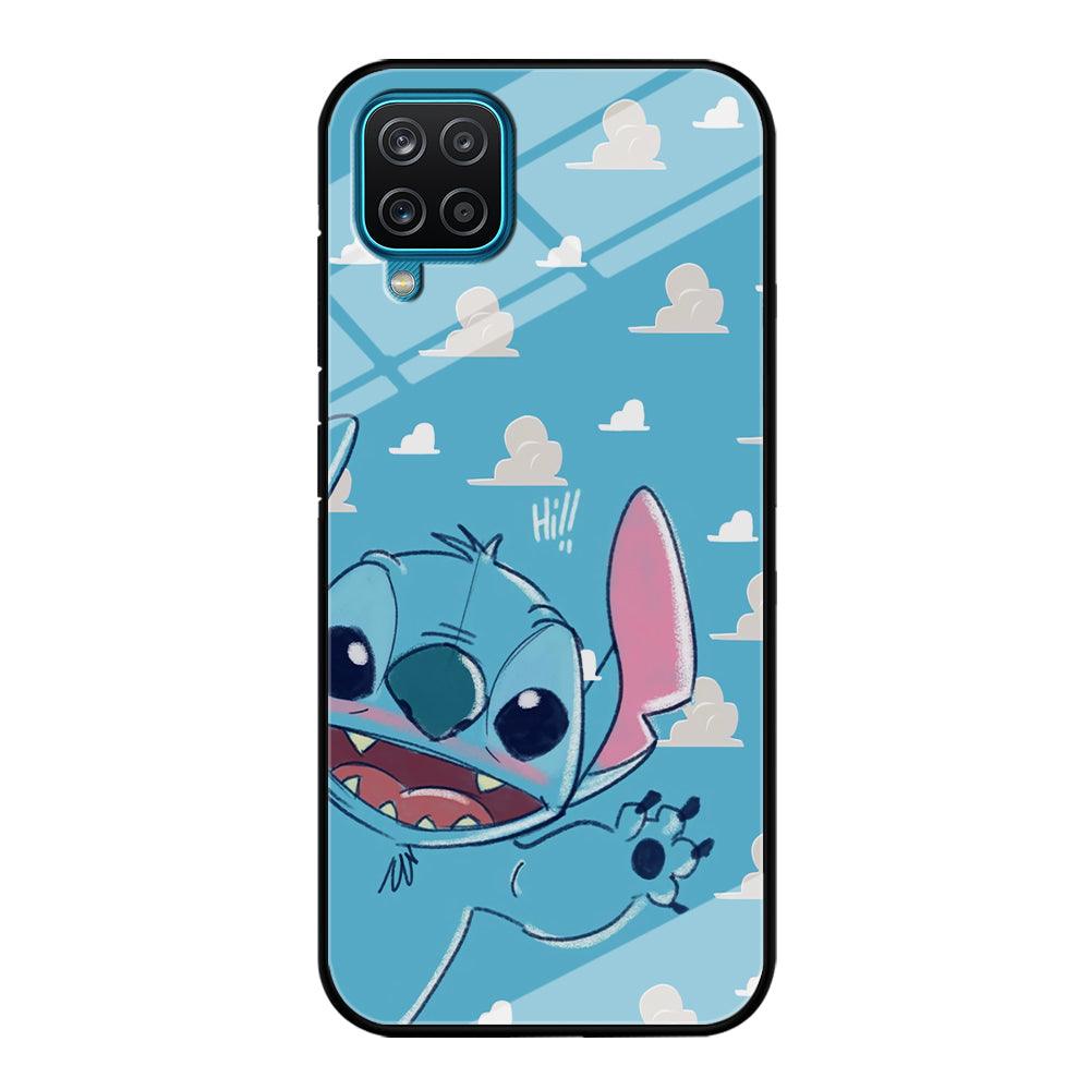 Stitch Say Hii on Me Samsung Galaxy A12 Case-Oxvistore