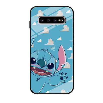 Stitch Say Hii on Me Samsung Galaxy S10 Case-Oxvistore