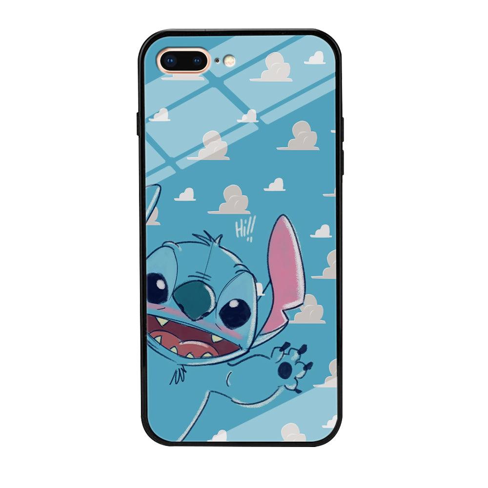 Stitch Say Hii on Me iPhone 8 Plus Case-Oxvistore