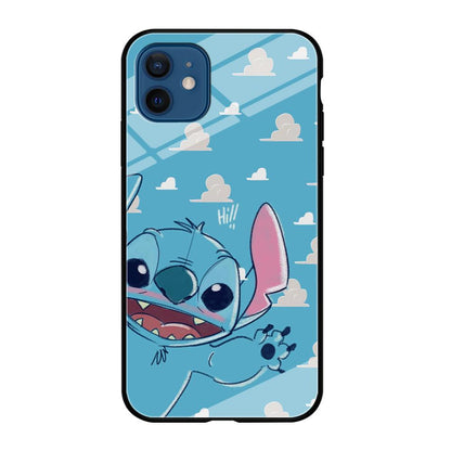 Stitch Say Hii on Me iPhone 12 Case-Oxvistore