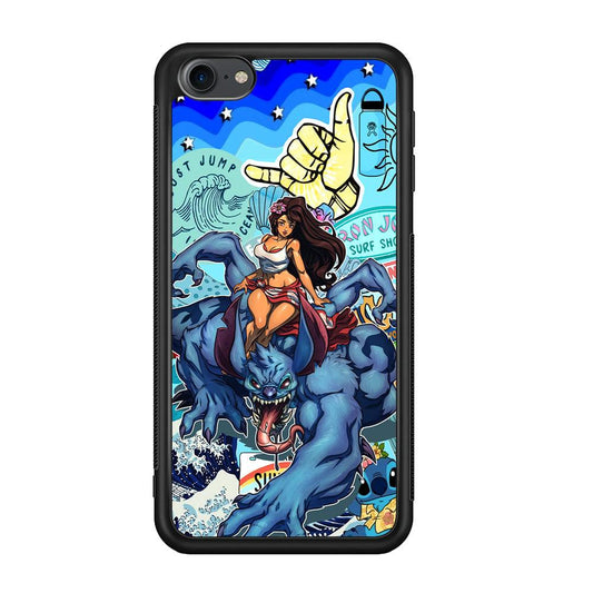 Stitch The Adult Mode iPod Touch 6 Case-Rubber Black (2D Case)-Oxvistore
