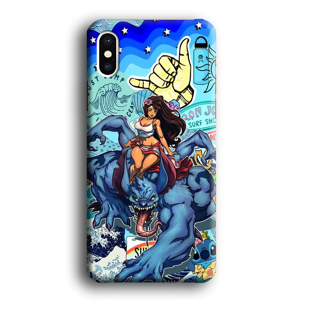 Stitch The Adult Mode iPhone X Case-Oxvistore