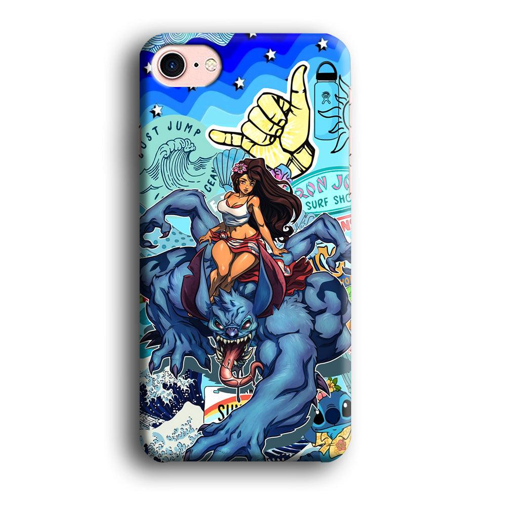 Stitch The Adult Mode iPhone 8 Case-Oxvistore