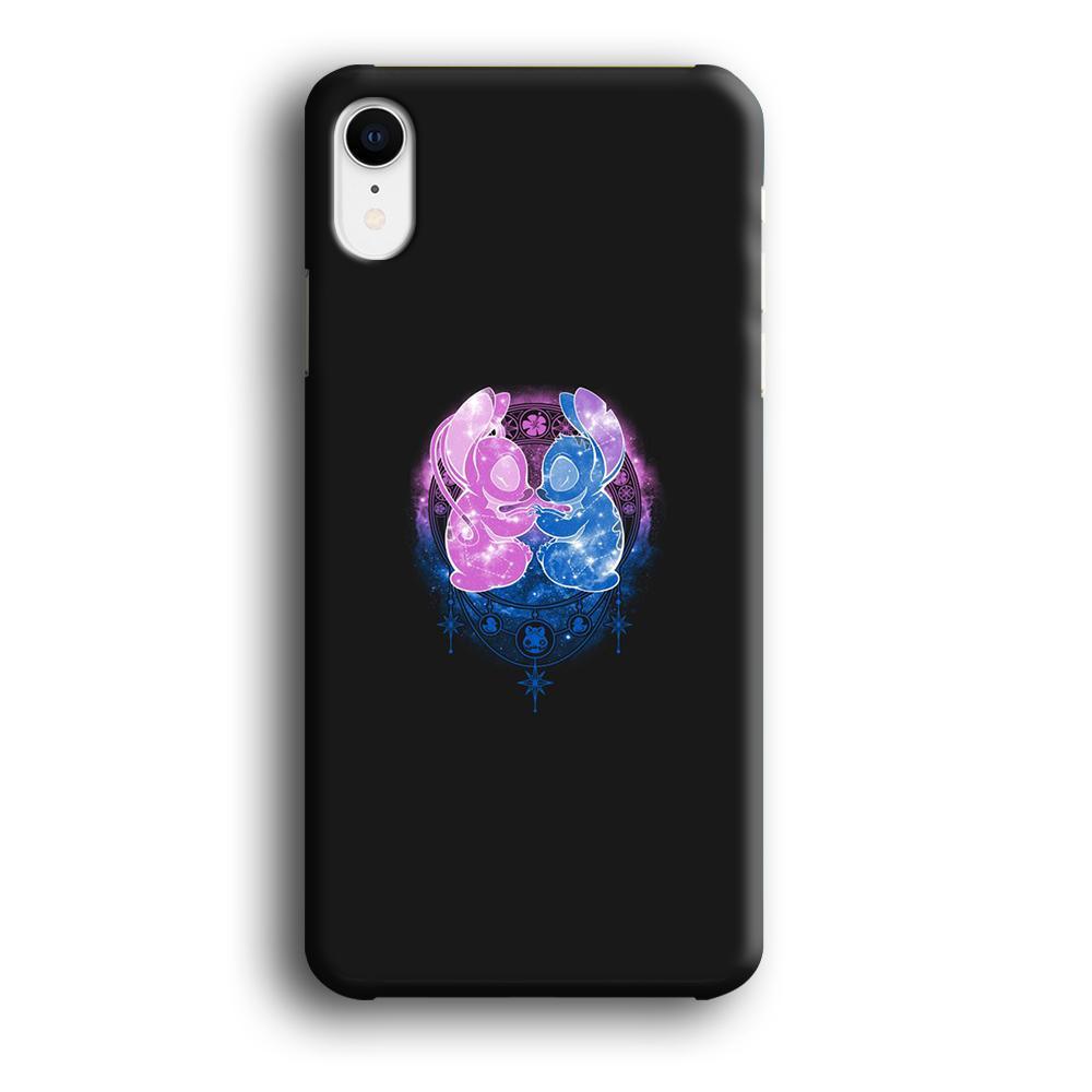 Stitch And Angel Yoga Style iPhone XR Case-Oxvistore