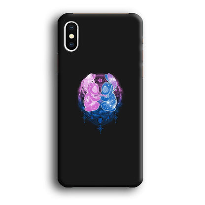 Stitch And Angel Yoga Style iPhone XS Case-Oxvistore