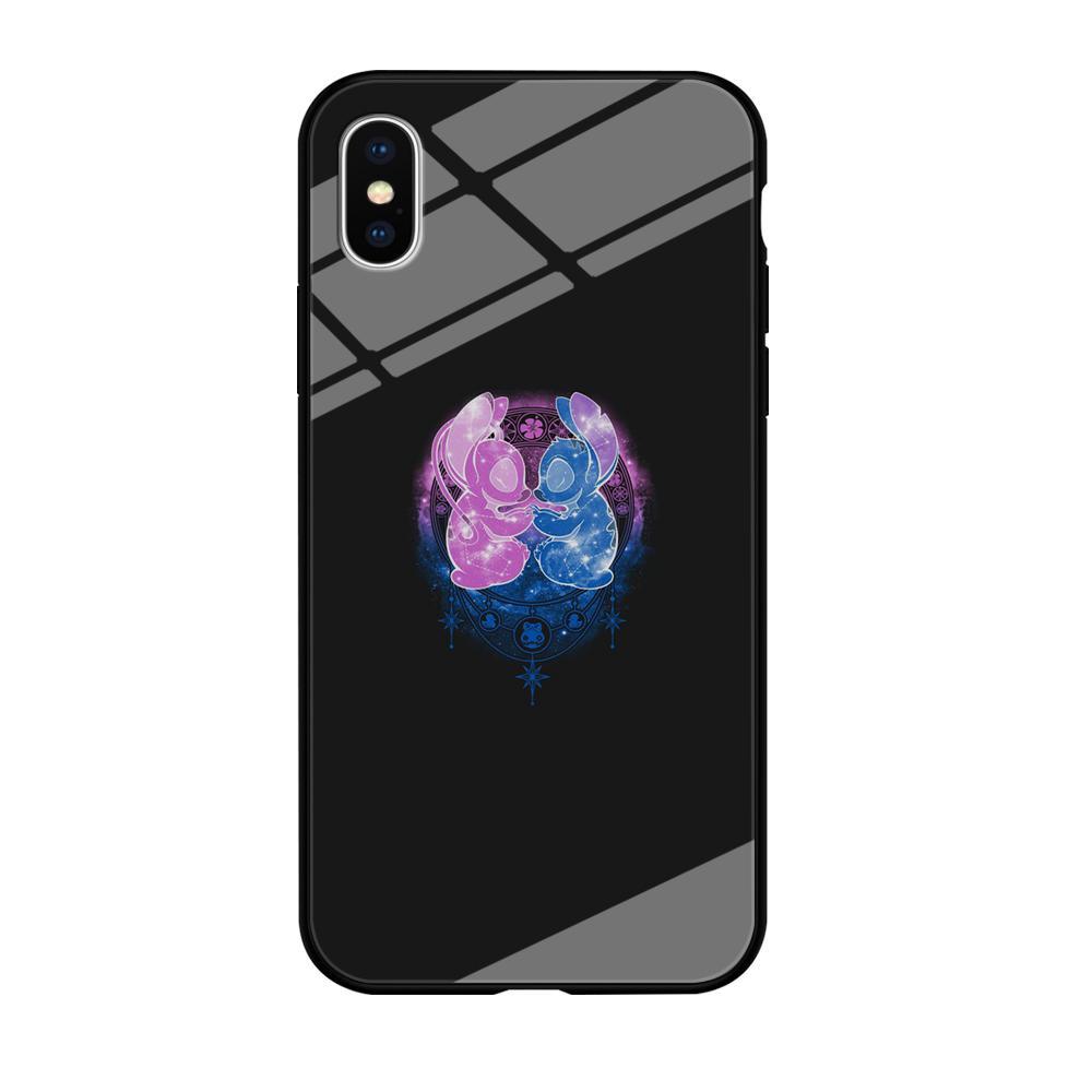 Stitch And Angel Yoga Style iPhone XS Case-Oxvistore