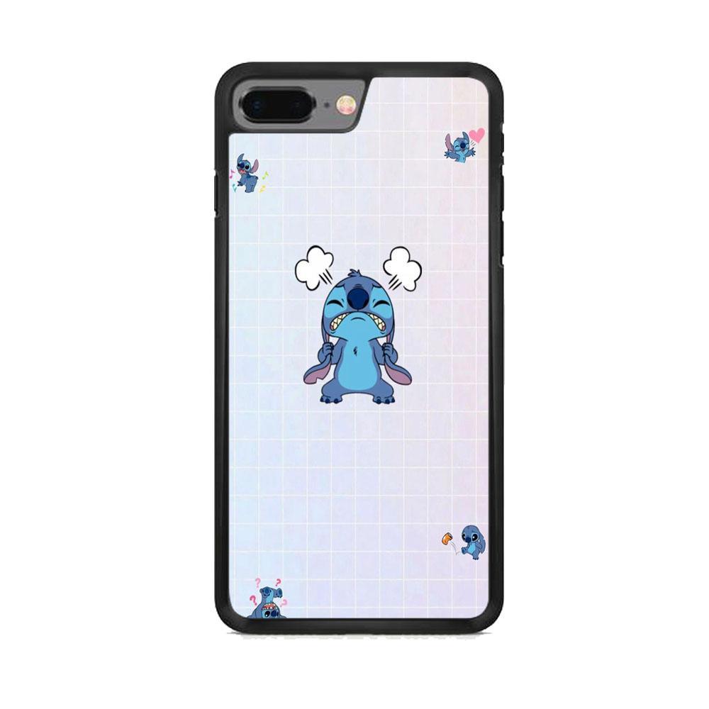 Stitch Angry Style iPhone 8 Plus Case-Oxvistore