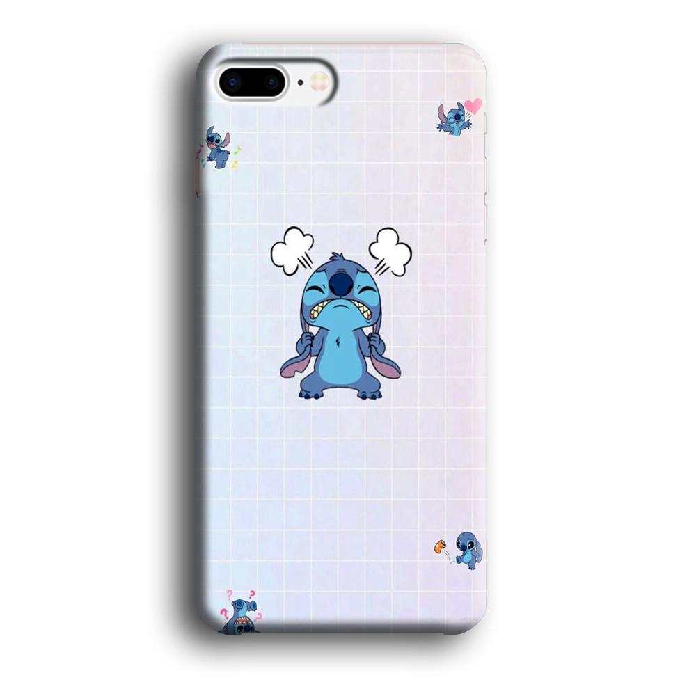 Stitch Angry Style iPhone 8 Plus Case-Oxvistore