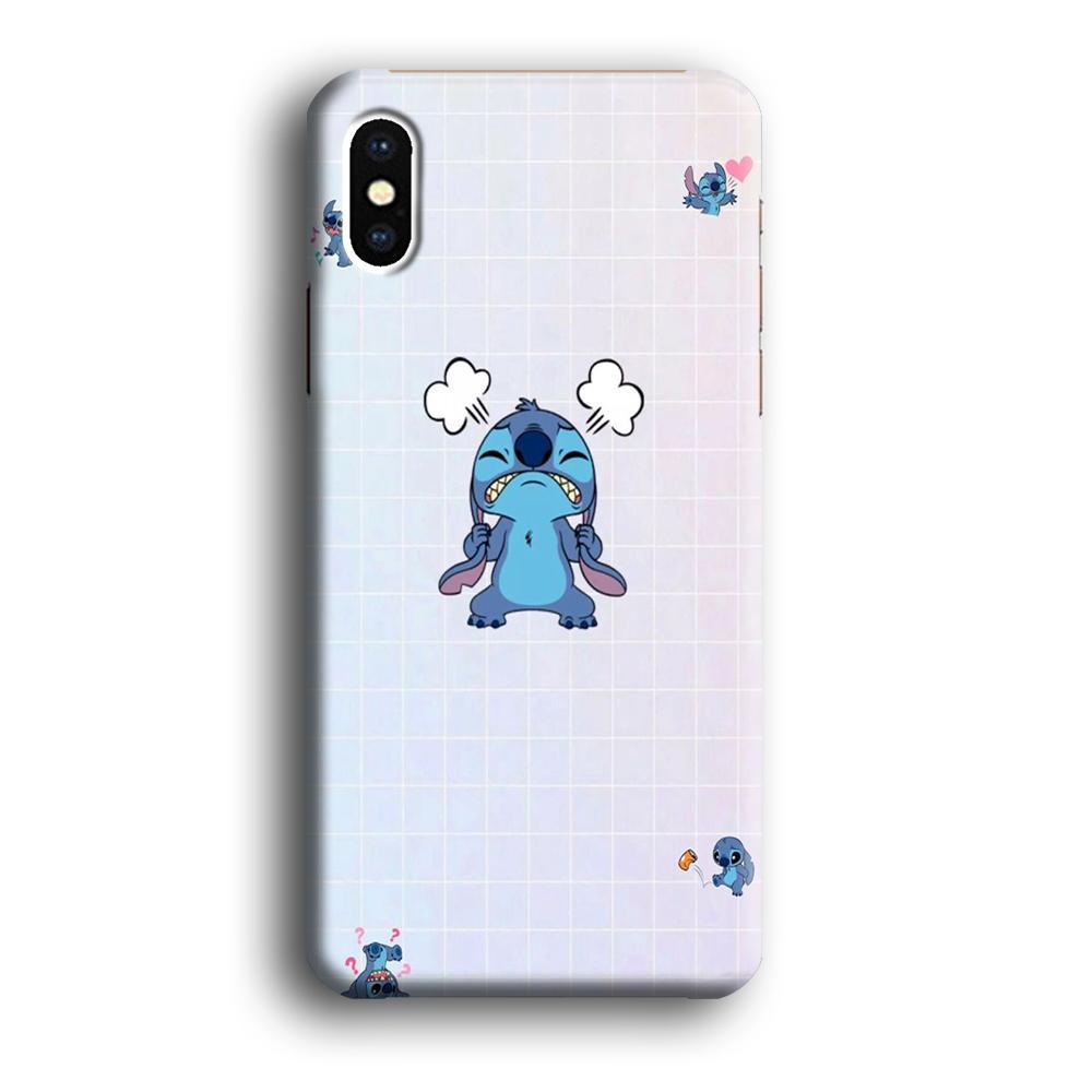 Stitch Angry Style iPhone XS Case-Oxvistore