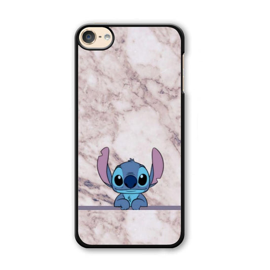Stitch Marmer Wall iPod Touch 6 Case-Plastic Black (2D Case)-Oxvistore