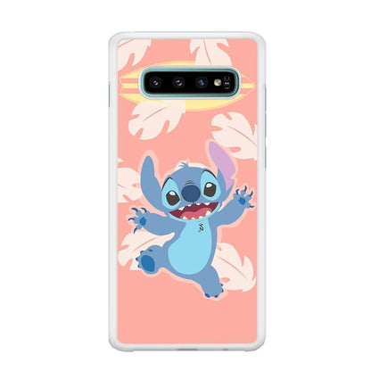 Stitch With Surfing Board Samsung Galaxy S10 Case-Oxvistore