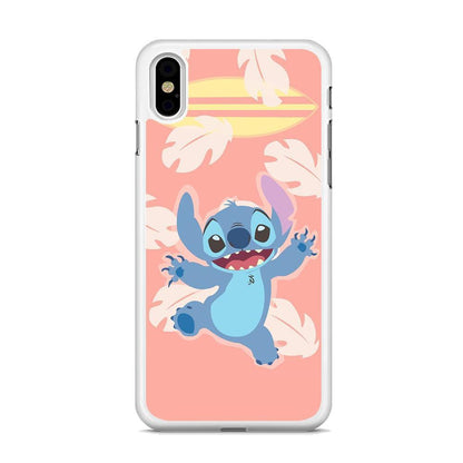 Stitch With Surfing Board iPhone XS Case-Oxvistore